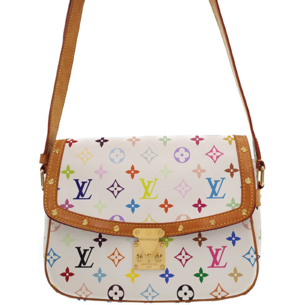 Louis Vuitton Monogram Sologne Shoulder Bag Multicolor White